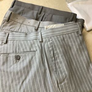 Set of three grey banana republic dress pants like new amazing style